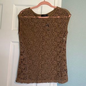 The Limited Top - crocheted front and knit back